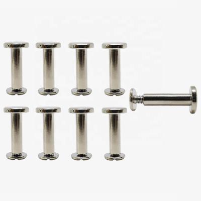 China Garment Luggage Nickel Free Plating Crossed Screws For Scrapbook Books for sale