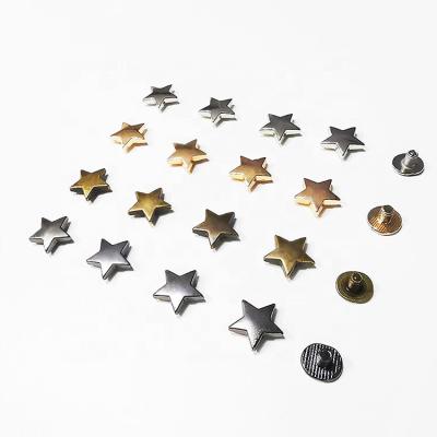 China High Quality Durable Star Form Rivet Metal Rivets For Clothing Pants Denim for sale