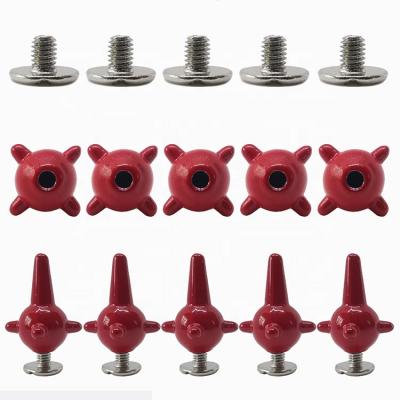 China Durable 11*19mm Color DIY Meteor Hammer Special Shaped Rivets With Screws Bag Clothing Accessories for sale