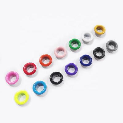 China Durable 100 set 5mm color eyelets garment supplies eyelets seal metal grommets around metal eyelets for sale