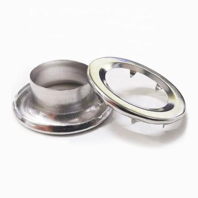 China Durable Rolled Rim Grommet And Spur Washer For Curtain Canvas Tent Grommet Bargain Stainless Tooth And Gasket for sale