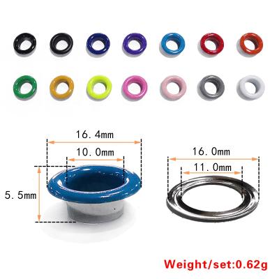 China Durable Durable Metal Grommet 10mm For Banner Jeans Wholesale Curtain Rings Supply Grommets for sale