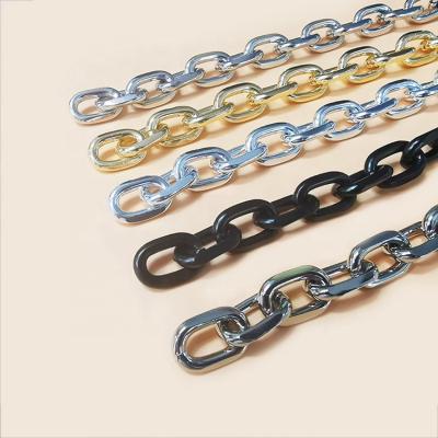 China Used For Flower Pot Metal Aluminum Handbag Twisted Link Fashion Plating No Rust Chain Cadena de aluminio for sale