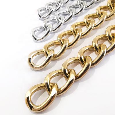 China Used For High Quality Aluminum Trouser Bag Chain For Bag DIY Gold Chain Cadena De Oro Para Bolso for sale