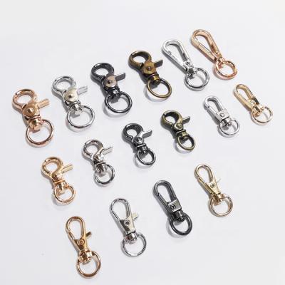 China Suitable for Wholesale Zinc Alloy Rope Swivel Metal Spring Hook Fish Mouth Hook Metal Spring Buckle 30mm China Factory Fish Hooks for sale