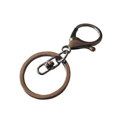 China Used for main silver key buckle gold buckle lobster accessories buckle keychain chain hardware llavero diy for sale