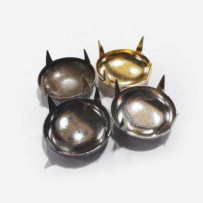 China Durable High Quality Brass Round Four Claw Stud For Shoe Metal Decorative Round Head Rivet for sale