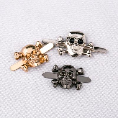 China High quality shoe buckle skull rivet studs for clothing garment metal leather punk rivet for sale