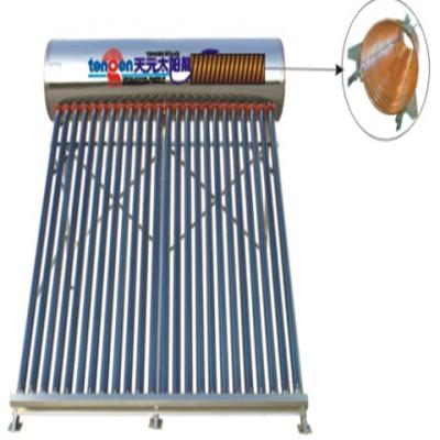 China Guangzhou outdoor copper tube solar heat pump water heater price for sale