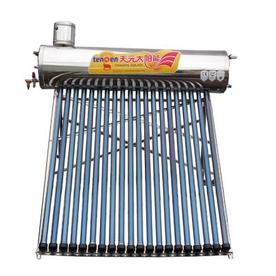 China CE outdoor quality evacuated tube high pressure home solar water heater 180L for sale