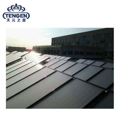 China Chinese 500L-20000L outdoor solar hot water heating system with storage water tank &air source heat pump for sale