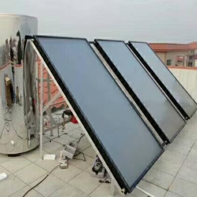 China Household Integrated Small Project Freestanding Electric Heating All In One Project Solar Collector Flat Panel Solar Water Heater for sale