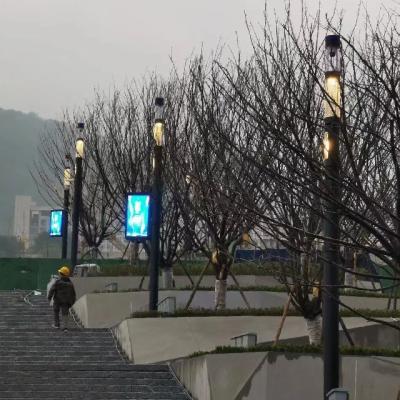 China Garden HELIST Customized Smart Light Pole With LED Display, Camera for sale