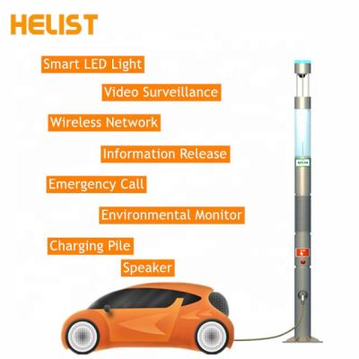 China ROAD HELIST Customized Smart City 5G Round Led Smart Street Light Pole for sale