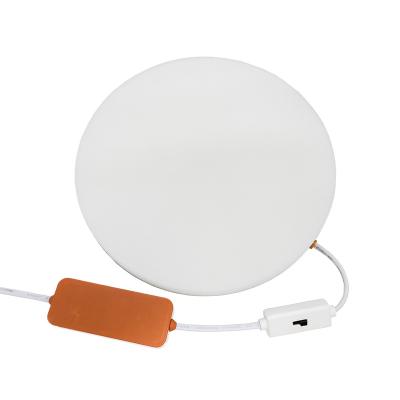 China New design frameless desktop switchable CCT 10w 15w 24w 32w led panel light with adjustable cutout hole for sale