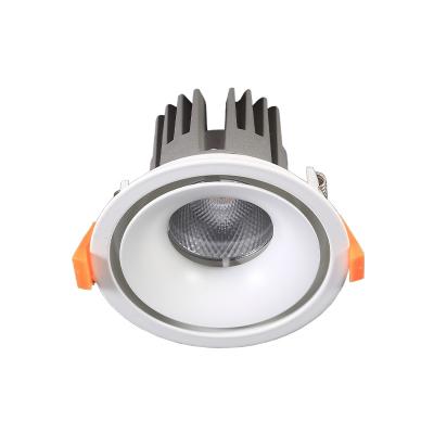 China Downlights Adjust Angel Recessed LED Aluminum Indoor Anti Glare 12W Downlight for sale