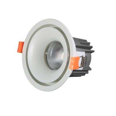 China 2020 12W COB Adjustable Recessed Anti-Glare Modern LED Down Light Honeycomb Downlight for sale