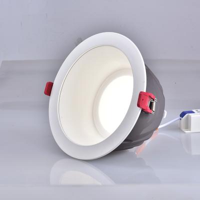 China CE IP20 15w 20w 30w 40w adjustable dimmable recessed cob downlights cct led downlight for sale