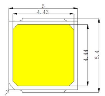 China 175lm/W 4000K 210lm/W SMD 5050 Chip Led 3V 1W 2W For UFO Light for sale