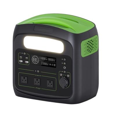 China Electric Solar Generator 1200W Cordless Portable Charging Station For Home Outdoor Camping Power Bank Battery 1200W Generator for sale