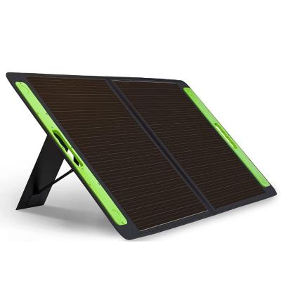 China 60w Fabric Monocrystalline Solar Panel Collapsible Folding PV Module For Car Camping Picnic Solar Cell With Usb Adapter For Phone 125mmx125mm for sale