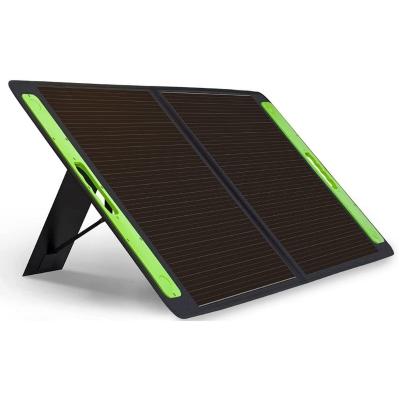 China Portable Foldable Solar Panel 120w Monocrystalline Solar Battery Charger For Camping Power Station 125mmx125mm for sale