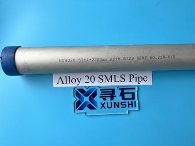 Chine Alliage 20 N08020 Pipe sans couture avec une excellente résistance à la corrosion à vendre