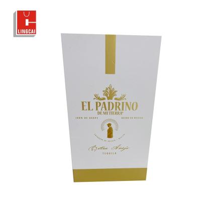 China Recyclable Luxury Custom Recyclable Tequila VODKA Bottle Packaging Box Champagne Cardboard Paper Boxes Wine Gift Packing Box for sale