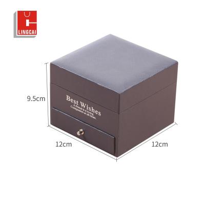 China High Quality Luxury Velvet Jewelry Ribbon Ring Gift Boxes Packaging Softly Recyclable Custom Log Velvet Jewelry Necklace Storage Box for sale