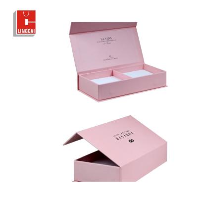 China Luxury Ring Crystal Logo Magnetic Jewelry Box Necklaces Bracelet Recyclable Custom Wrapping Paper Packaging Box Jewelry Box for sale