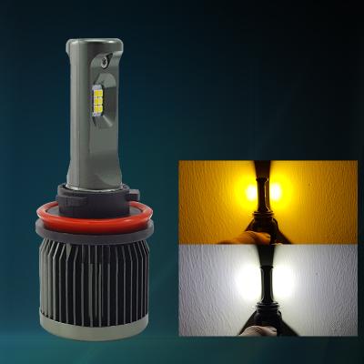 China Full Body Aluminum Alloy Faro Focos Led Lampadas Faros Auto Lighting System 5000Lm Led Headlight H11 Bulb H7 9005 Carro Turboes Led Fog Light Lamp for sale