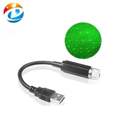 China Green Interior Car Mini Effect Decoration USB Auto Star Laser Projection Light for sale