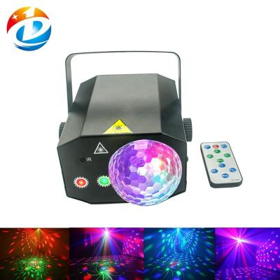 China Remote Control LED Laser Light DJ KTV Laser Projector Sound Activated LED Christmas Stage Strobe Disco Ball Lights for sale