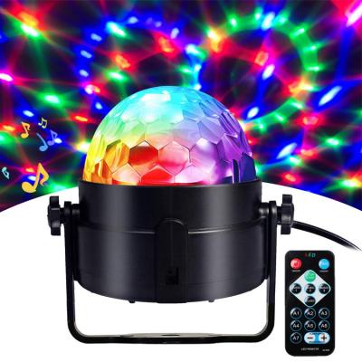 China Hot Selling Mini Bar Party Bar Club KTV Sound Remote Control Car Lights RGB Led Magic Ball Light for sale