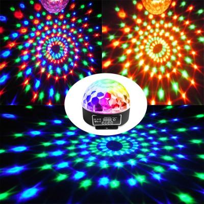 China Hot Sale 6*1W RGBYWP DMX512 LED Ball Light Home Colorful Magic DJ KTV Party Disco Stage Ball Light for sale