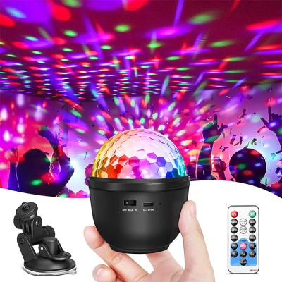 China Party Lights Portable Disco Ball Car USB Battery Operated Party Lights Remote Control Strobe Lamp Rotating Lights for sale