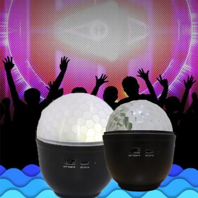 China Party Lights Rechargeable Battery Operated RGBW Mini Disco Light Sound Activated Car USB Disco Ball Flashes Light for sale