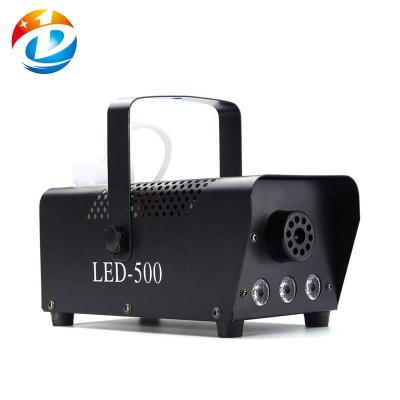 China Professional 500W Metal Fog Machine RGB LED Remote Stage Smoke Machine For Stage Party Ceremony Disco Family for sale