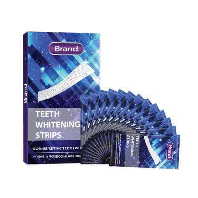 China Exceptional Whitening Effect Private Label 6% HP Mint Flavor Advanced White Teeth Strips OEM Bright White Whitening Strips for sale