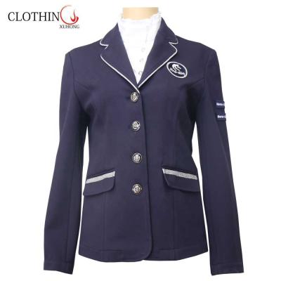 China New design laday custom made dry fit equestrian jacket Xuhong highly elastic for sale