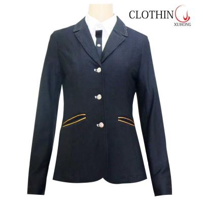 China Children Dry Fit Equestrian Riding Jacket Xuhong New Women High Quality Custom Breathable Design for sale