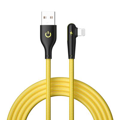 China MP3/MP4 Player CBZN CB-YDA06 Braid Elbow Cable Mobile Phones 3A Data Cable Nylon Fast Charging Lightning for sale