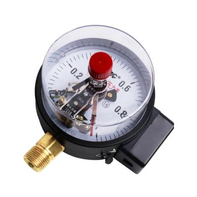 China YX-100 YX-100 Contact Temperature Pressure Gauge Hydraulic Oil Hydraulic Pressure Electric Vacuum Gauge for sale