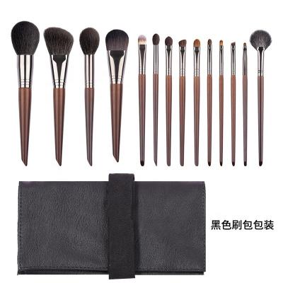 China Luxury Portable Travel Bottle 12pcs Glitter Handle Makeup Brush Kit Case Bucket Quantity OEM Customized Tools Logo Beauty PCS for sale