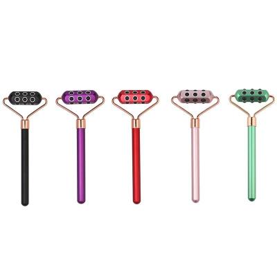 China Hot Selling Germanium Roller 18 Face Massager Beauty Bar Massager Machine Convenient Skin Roller Face Lifting Roller for sale