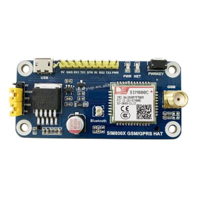 China Raspberry pi expansion board GSM 2G/SMS/BT SIM800C GSM/GPRS expansion board for generation B/3B+/Z, SIM800C raspberry development GSM core raspberry pi 4th board for sale