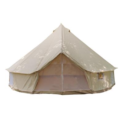 China Straight Tying Type High Quality Sunproof Rust Proof Cotton Fabric Around Camping Outdoor Bell Tent for sale