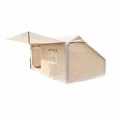 China Diagonal tying type Chinese outdoor wedding cotton beach suppliers soundproof camping inflatable tent for sale