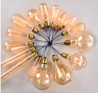 China High Efficiency Light Bulbs Vintage Edison Dimmable Tungsten Incandescent Light Bulb for Art Deco Home Non-Creative LED Lighting for sale