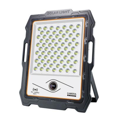 China High Brightness Portable Wifi High Illumination Remote Control Solar Flood Light 100w 200w 300w 400w Solar Led Flood Light With Camera for sale